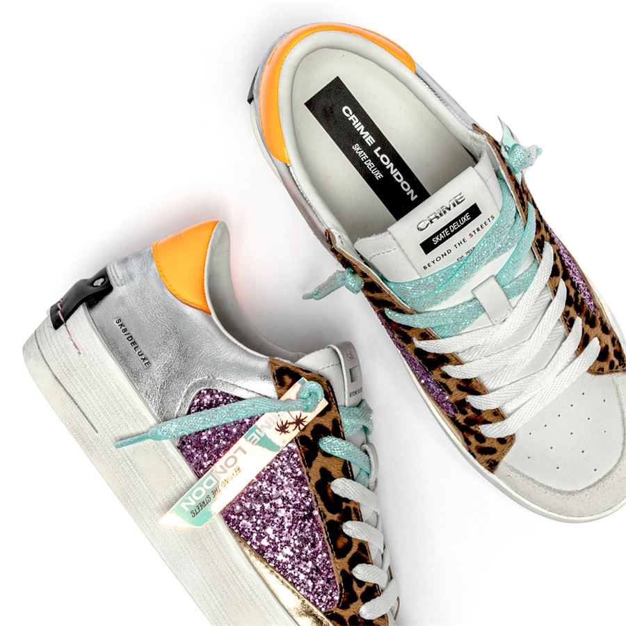 Sk8 Deluxe Wedge Exotic Purple sneakers da donna Crime London | 20130PP7B68